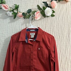 Ariat Red Casual Button Down Shirt